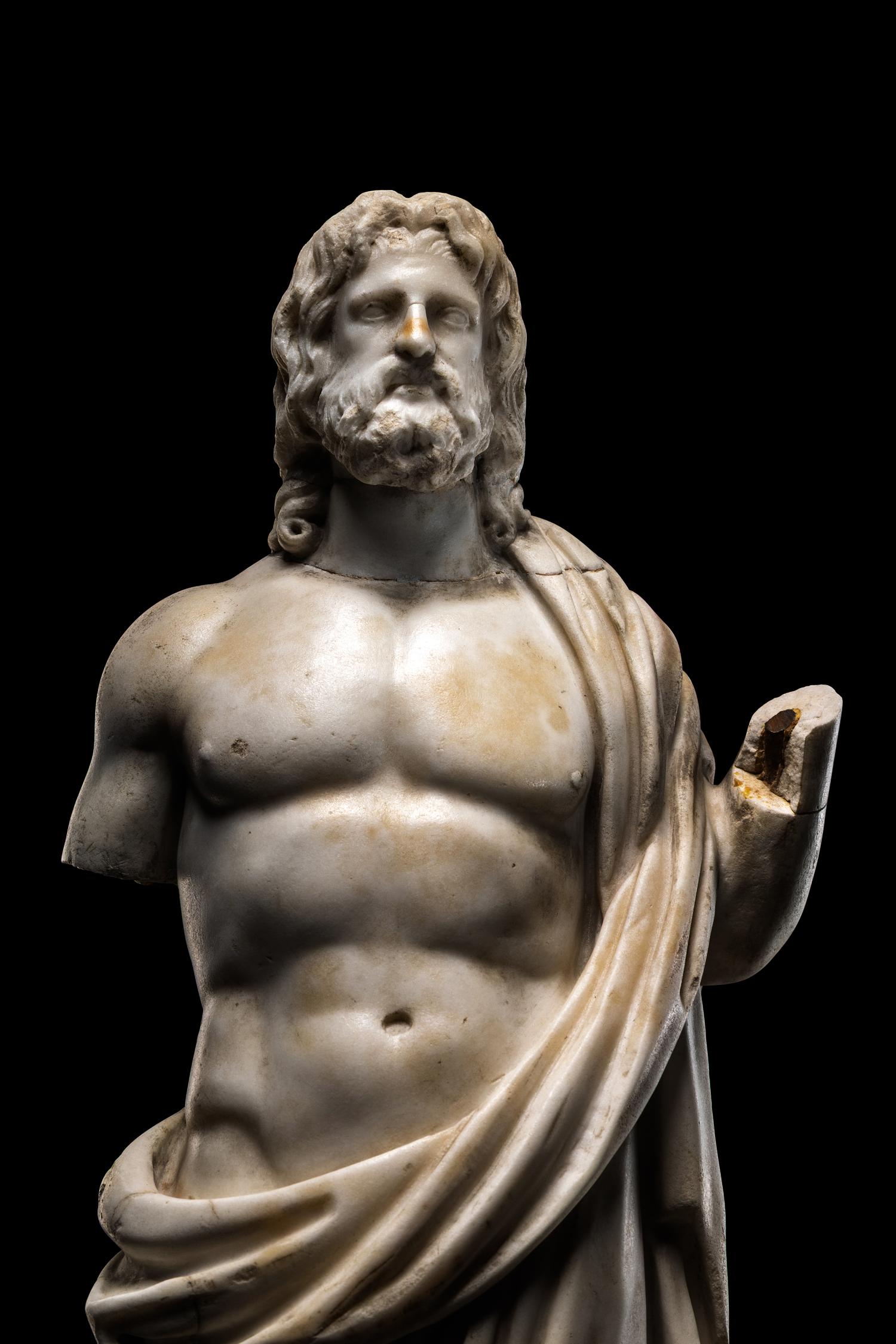 A Roman Marble Figure of Jupiter