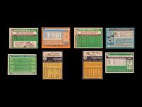 A Group of 13 Topps Hall of Fame and Star Baseball Cards Including Rickey Henderson and Eddie Murray Rookies,