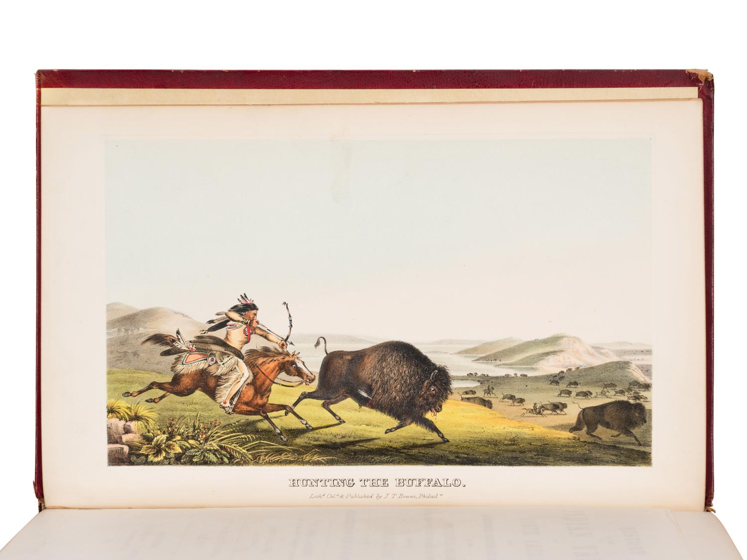 MCKENNEY, Thomas Loraine (1785-1859) and James HALL (1793-1868). History of the Indian Tribes of North America . Philadelphia: J.T. Bowen, 1848-1850.