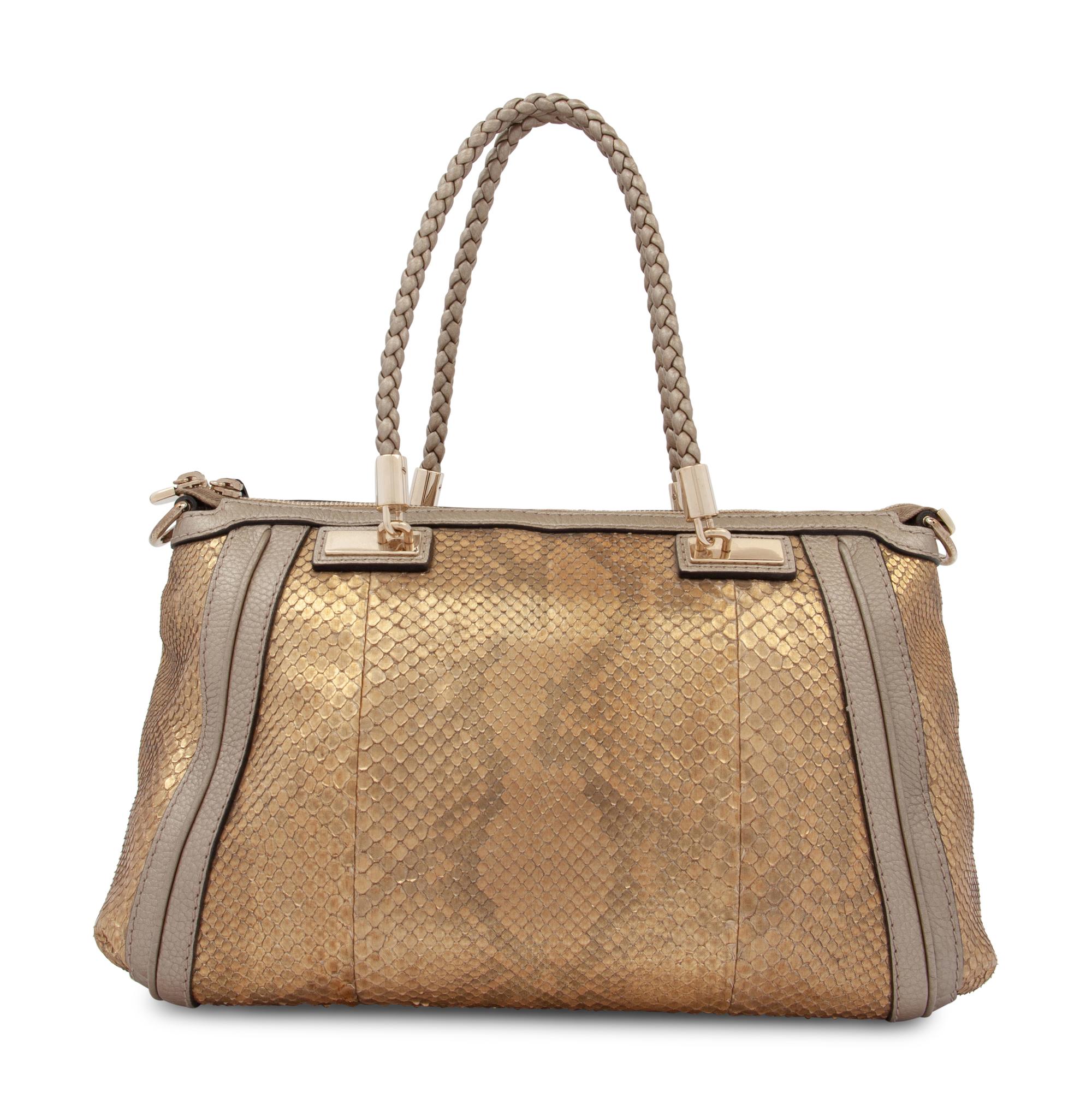 Gucci Gold Python Bag, 2000s