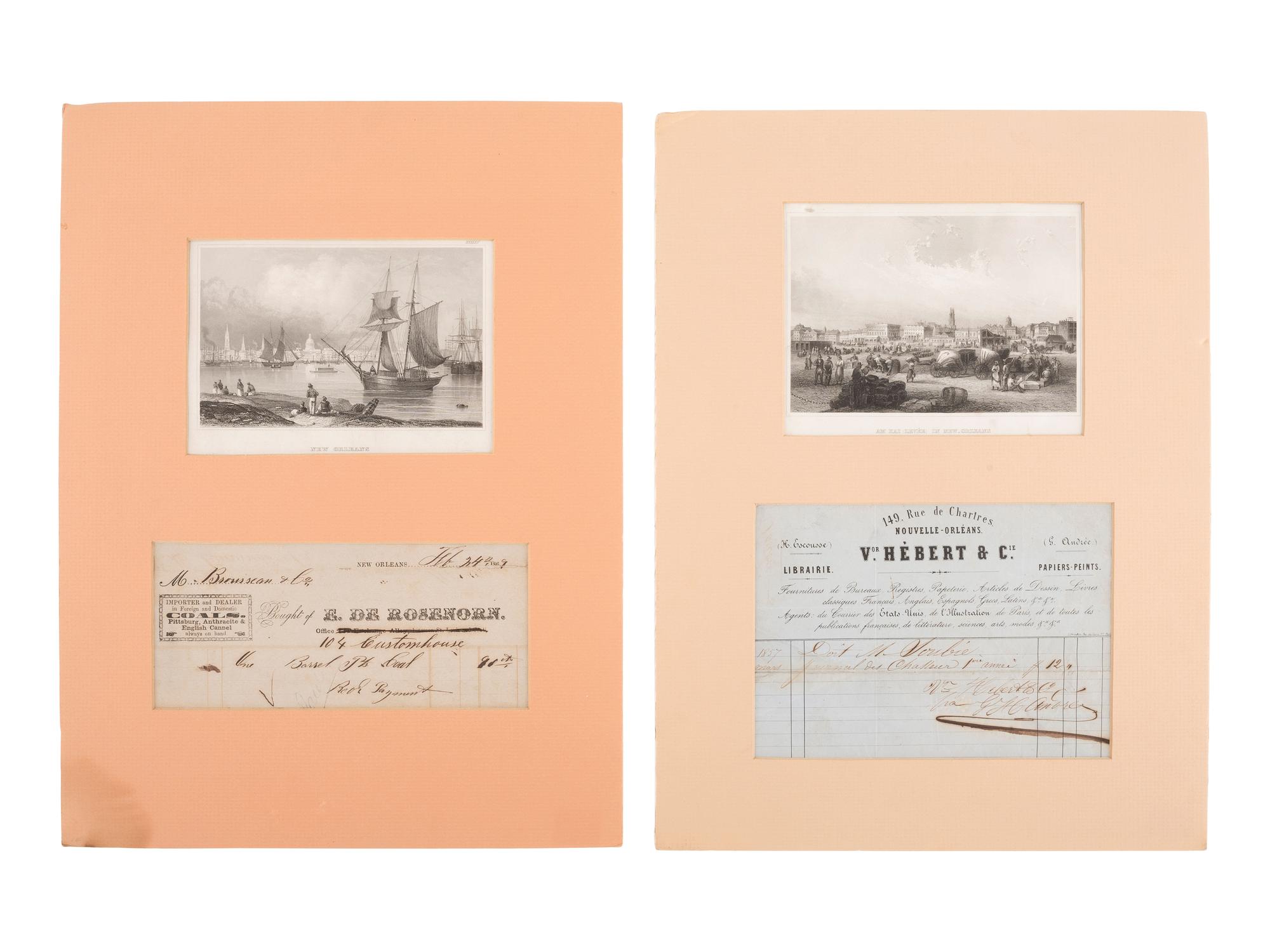 [BUSINESS - LOUISIANA]. Extensive group of 800+ checks & stock certificates, many from Louisiana.