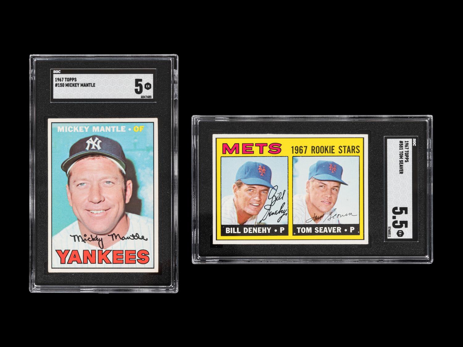 A Complete Set of 1967 Topps Baseball Cards (609/609) Including Graded Tom Seaver Rookie,