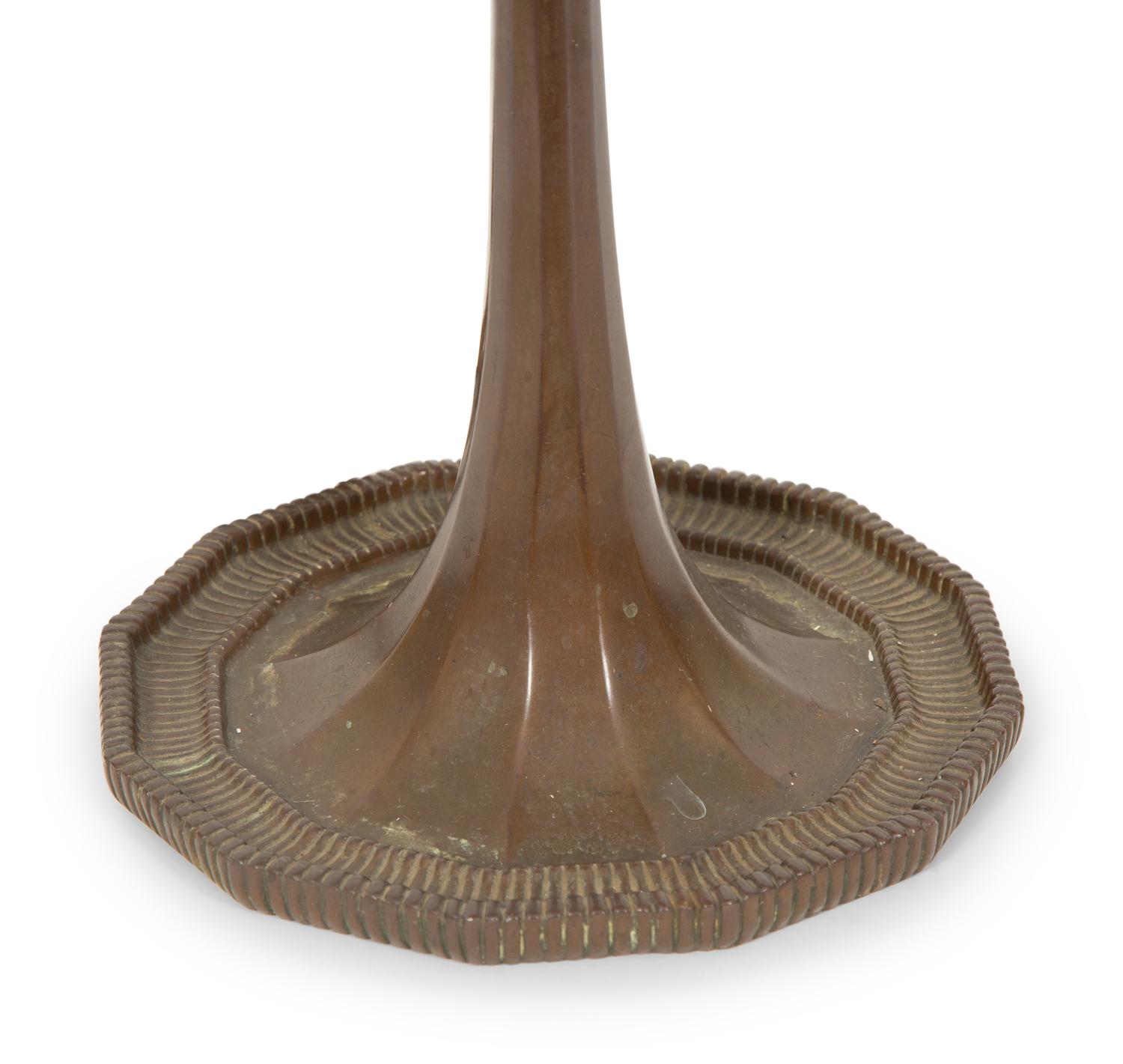 Desk Lamp with Linenfold Shade