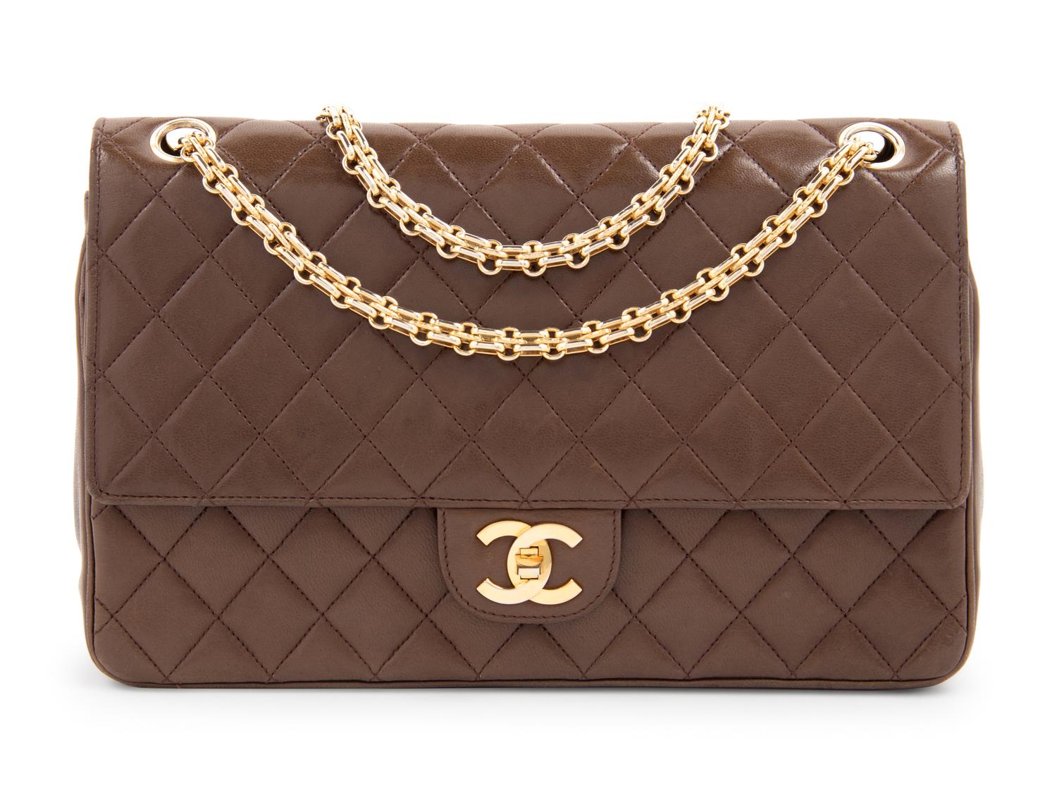 Chanel Vintage 2.55 Double Flap with Mademoiselle Chain, c.1984