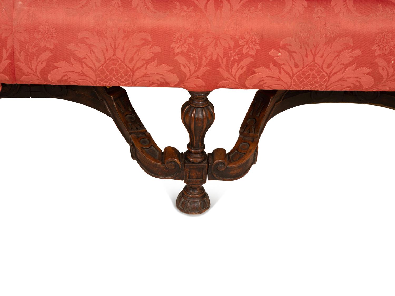 A William and Mary Style Triple-Back Sofa