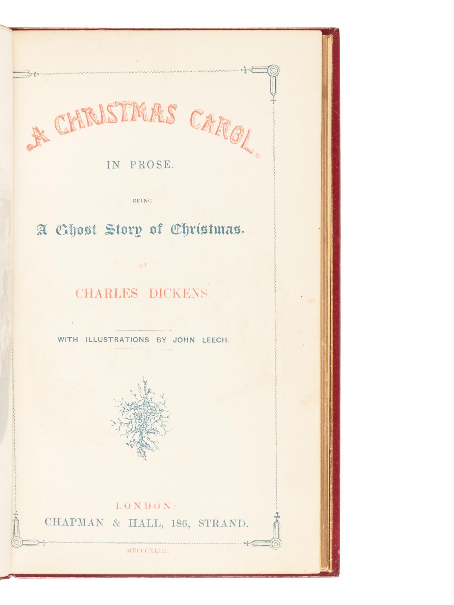 DICKENS, Charles (1812-1870). [Christmas Books]. London, 1843-1848.