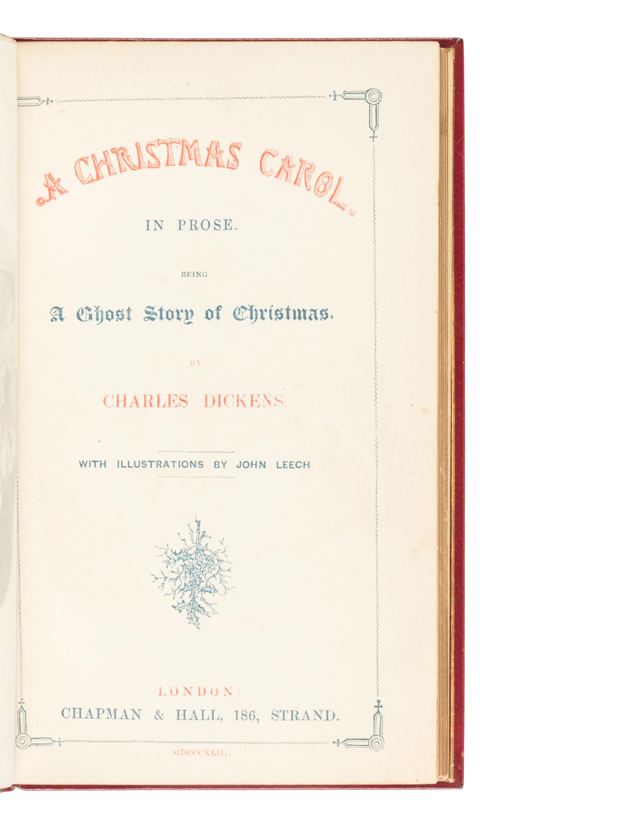 DICKENS, Charles (1812-1870). [Christmas Books]. London, 1843-1848.