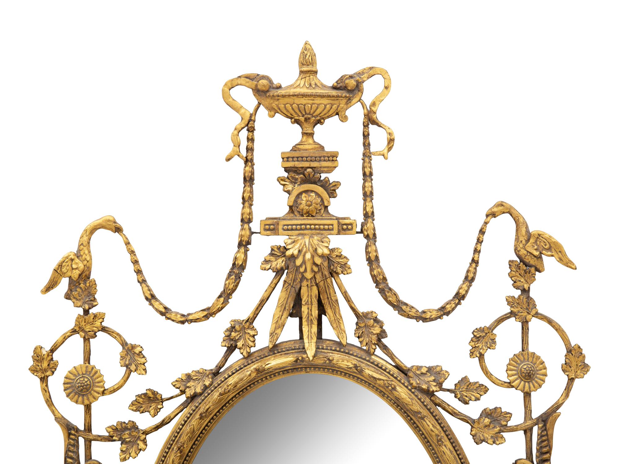 A George III Style Giltwood Mirror