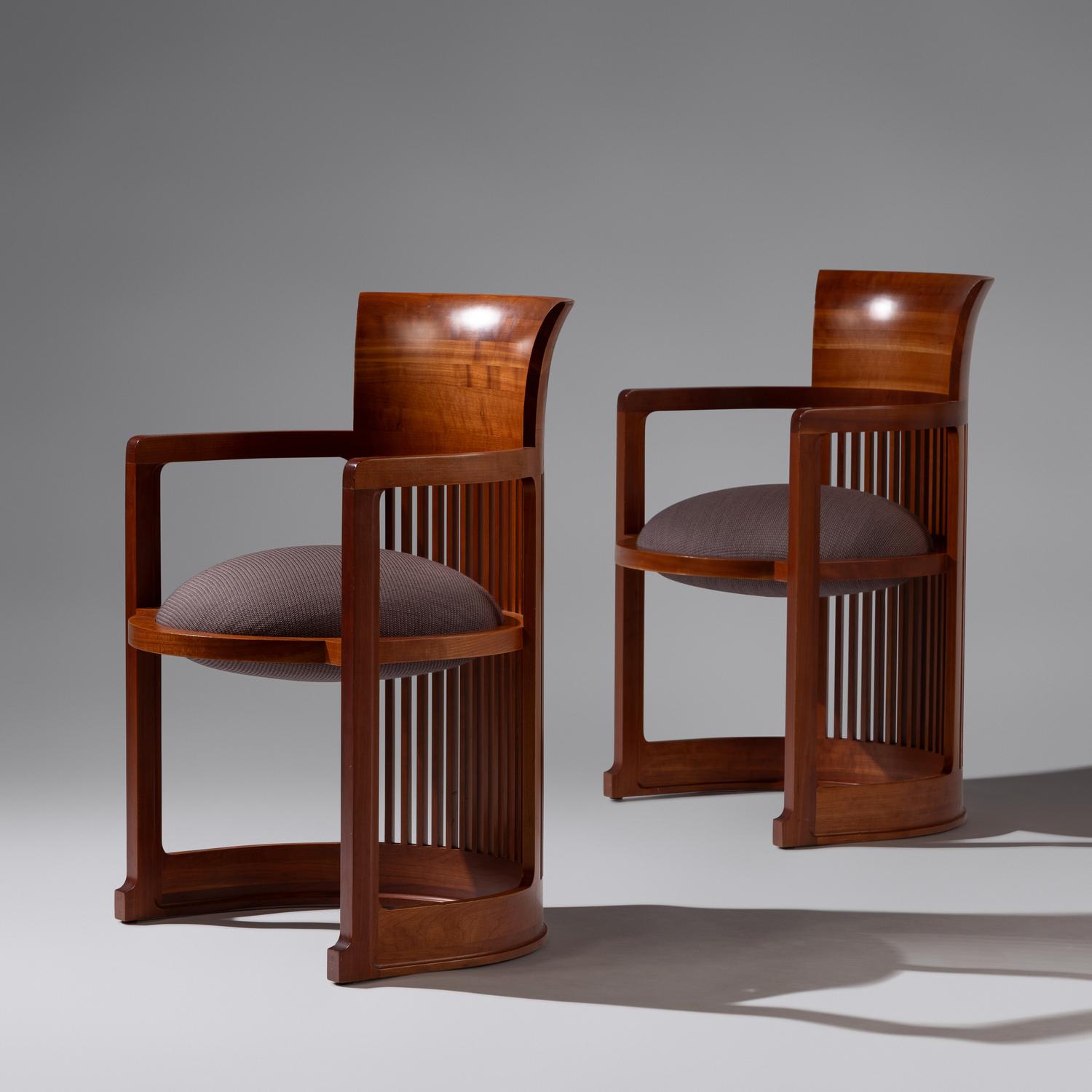 Pair of 606 Barrel chairs for Cassina, Italy, designed 1937 | 1986