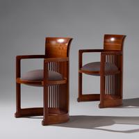 Pair of 606 Barrel chairs for Cassina, Italy, designed 1937 | 1986
