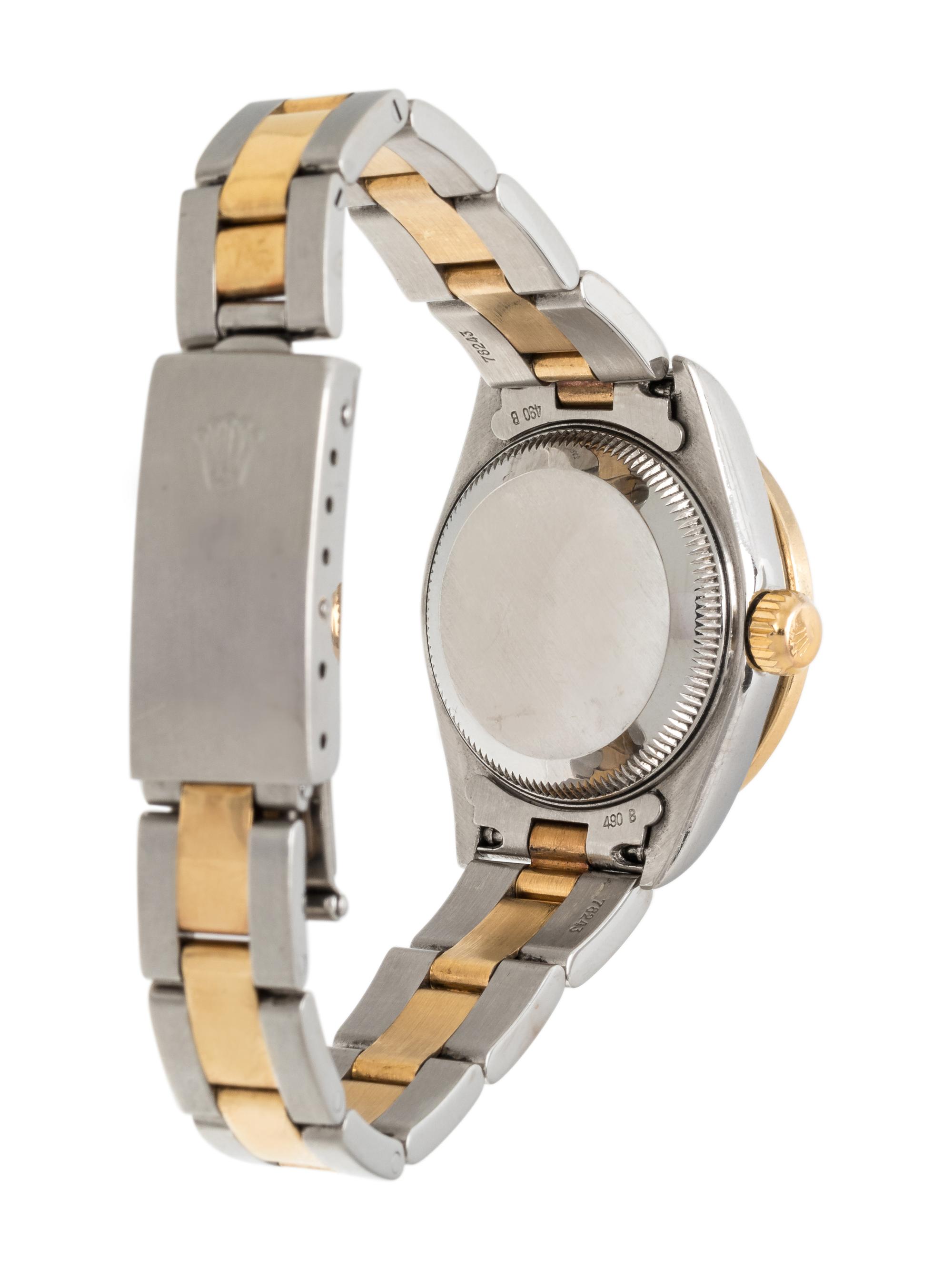 ROLEX, REF. 79173 STAINLESS STEEL, 18K YELLOW GOLD AND DIAMOND 'OYSTER PERPETUAL DATEJUST' WRISTWATCH, CIRCA 2002
