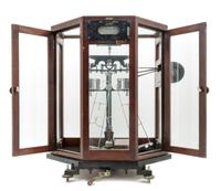 An English Cased Assayer's Balance Height of case 18 x width 16 x depth 11 inches. — BAIRD & TATLOCK, LONDON, 20TH CENTURY
