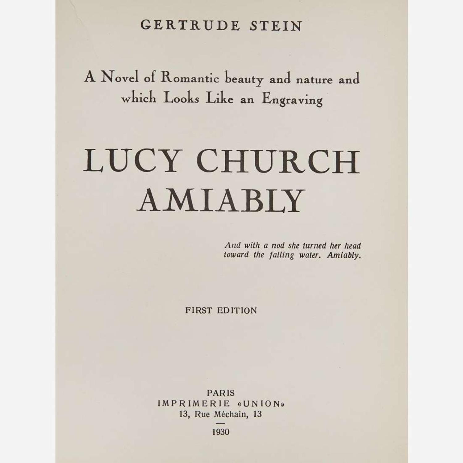 [Literature] Stein, Gertrude Group of 7 First Editions