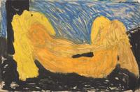 Bob Thompson (American, 1937-1966) - Golden Nude