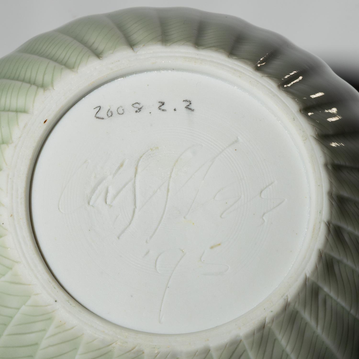 Fluted Celadon bowl, 1995