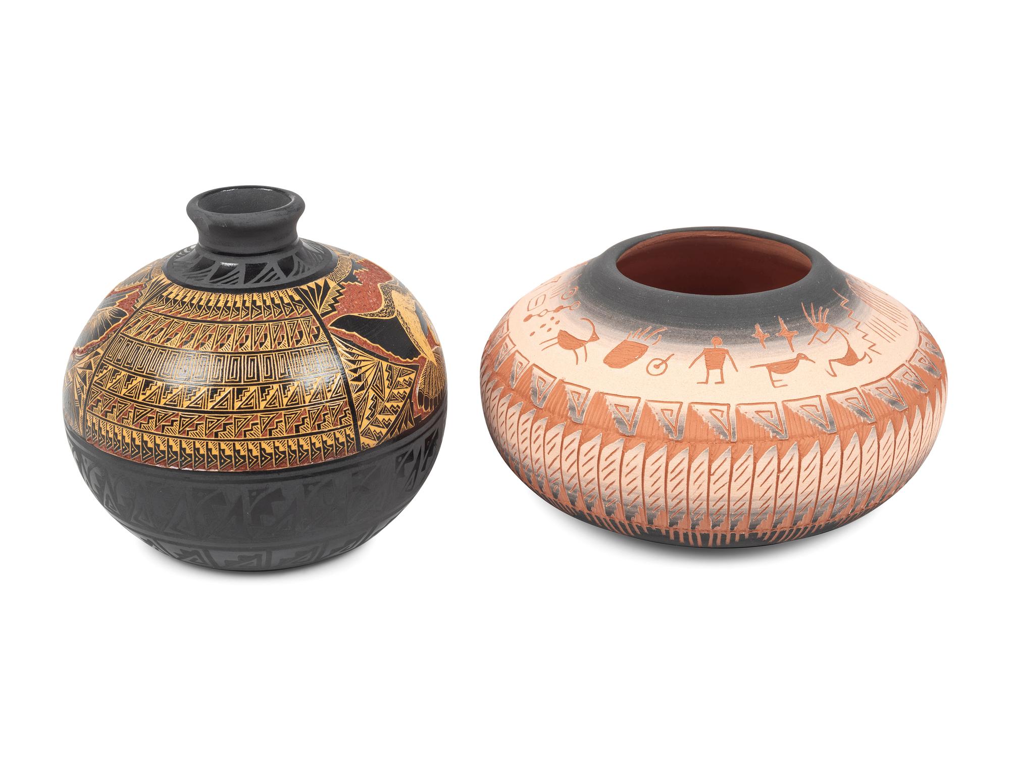 Group of Whimsical Southwestern Pottery