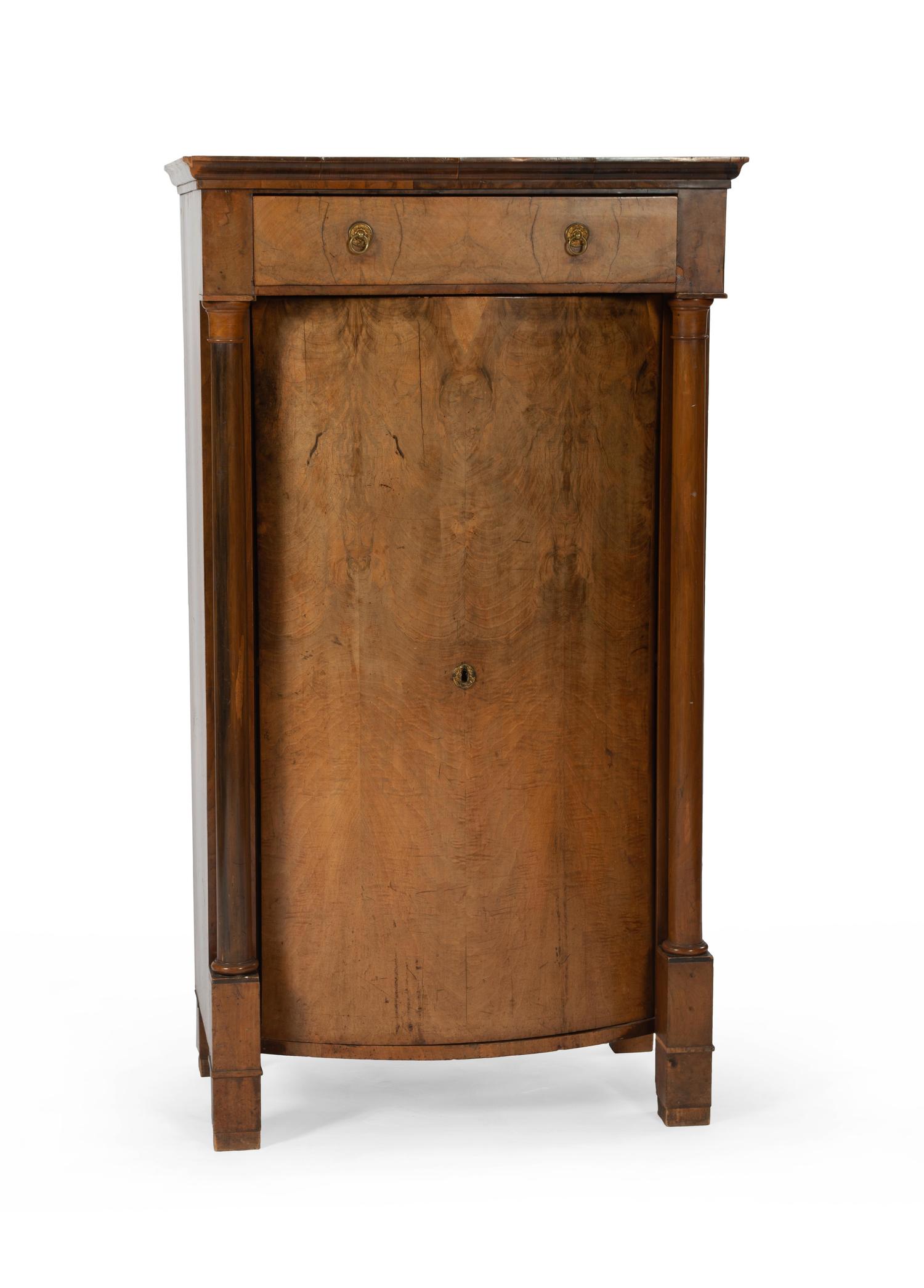 A Continental Neoclassical Burlwood Cabinet