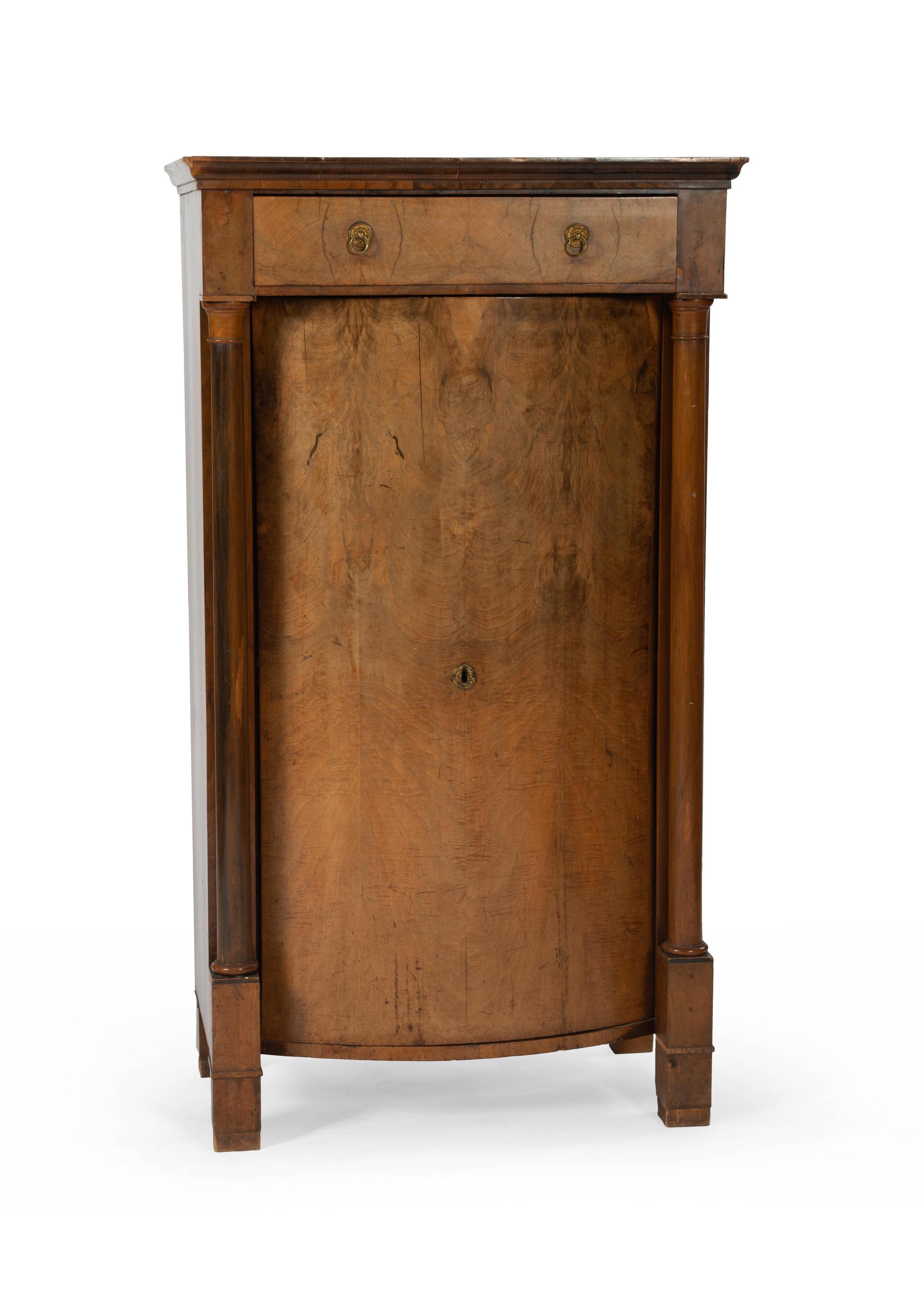 A Continental Neoclassical Burlwood Cabinet
