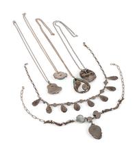 Navajo and Zuni Silver and Turquoise Pendants AND Necklaces