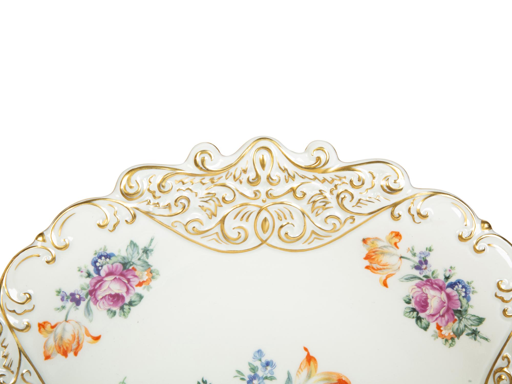 A Group of Schulmann Dresden Porcelain Dinnerware