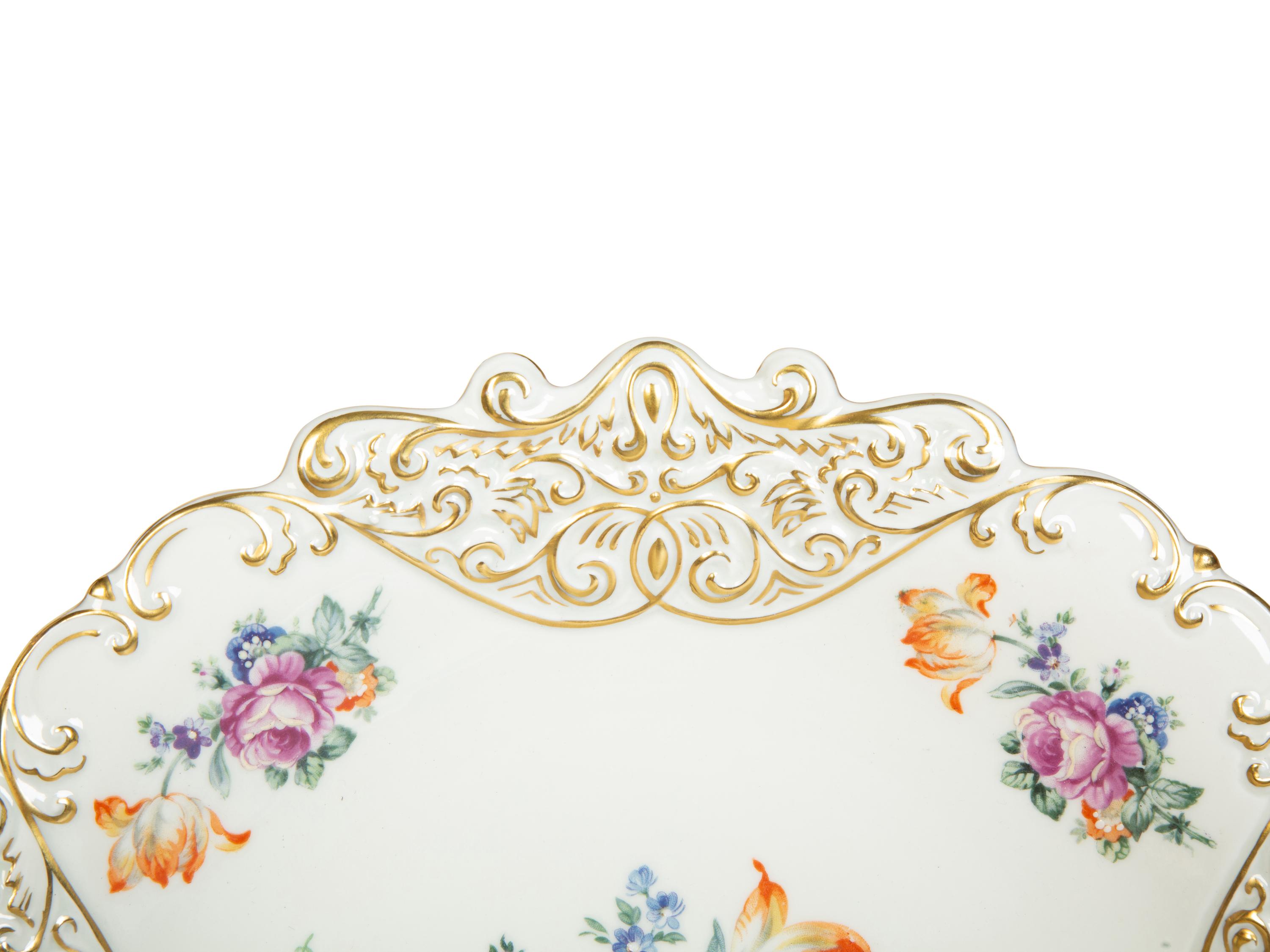 A Group of Schulmann Dresden Porcelain Dinnerware