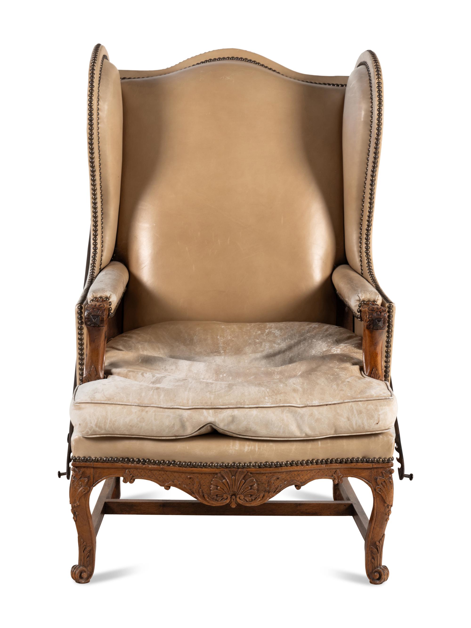 A Régence Walnut Fauteuil de Malade