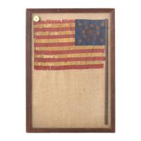 [FLAGS - CIVIL WAR]. A group of Civil War covers, parade flags and Centennial parade flags. Ca 1861-1876.