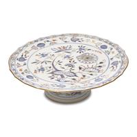 An Assembled Meissen Blue Onion Porcelain Luncheon Service