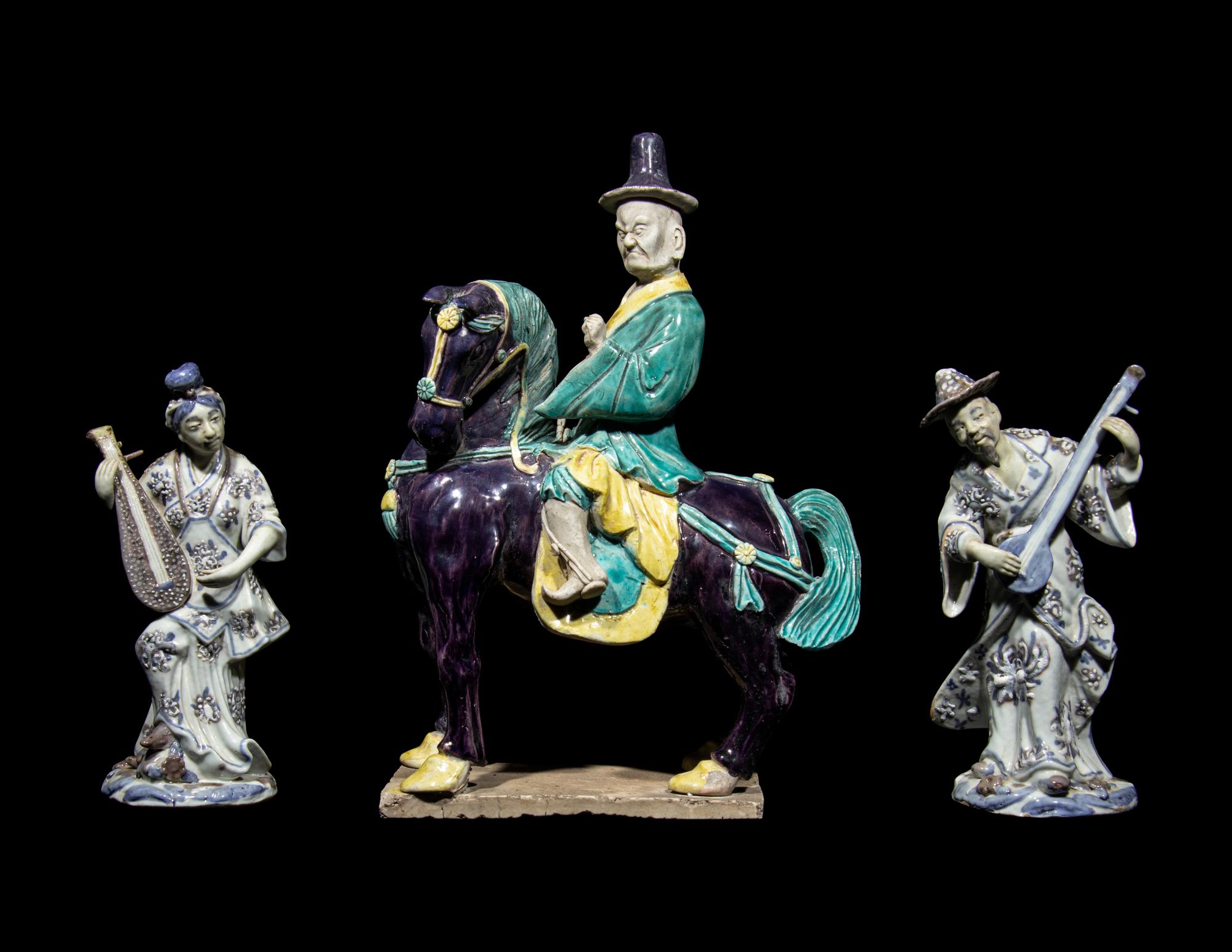Three Chinese Porcelain Figures