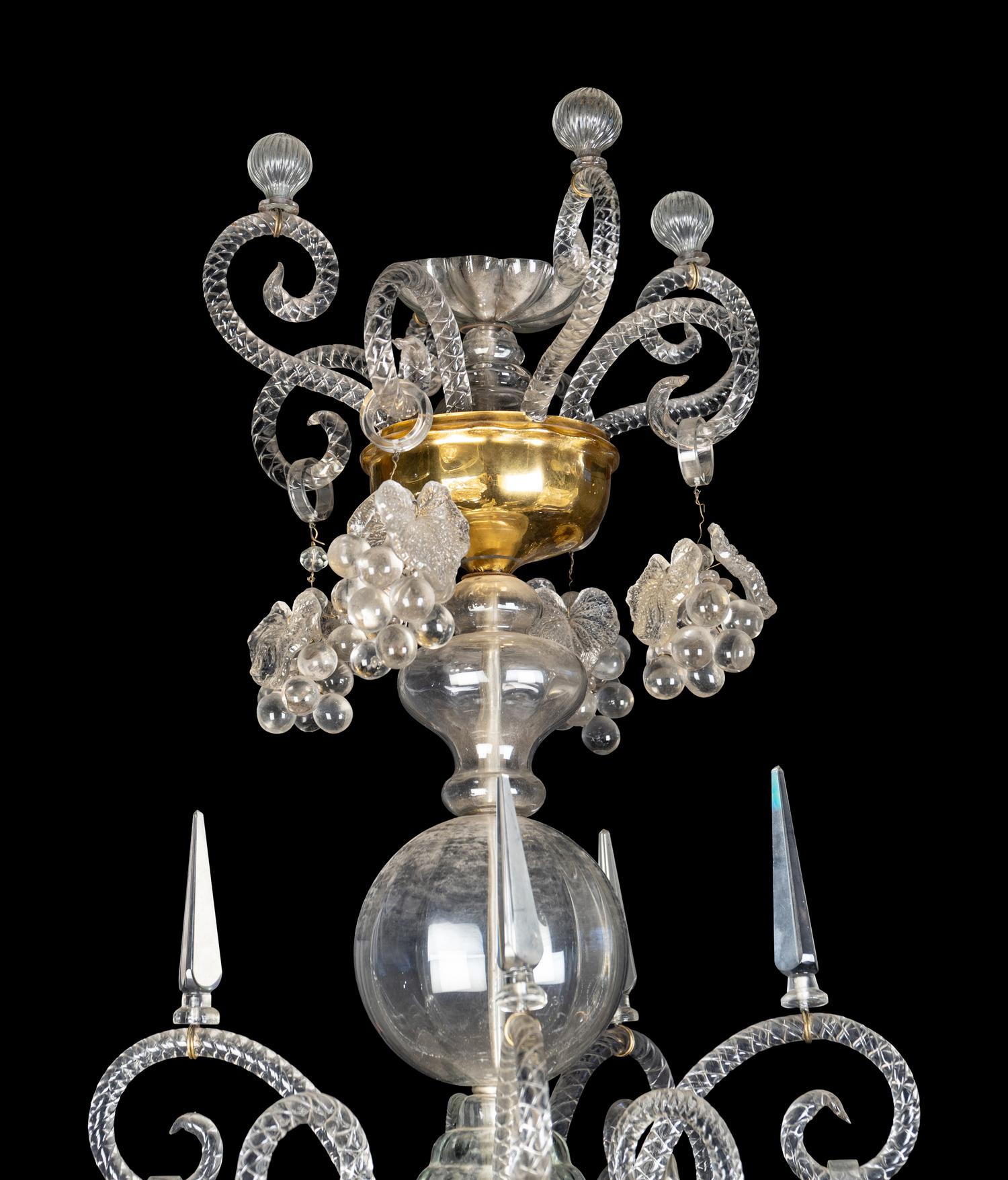 A Venetian Glass Chandelier