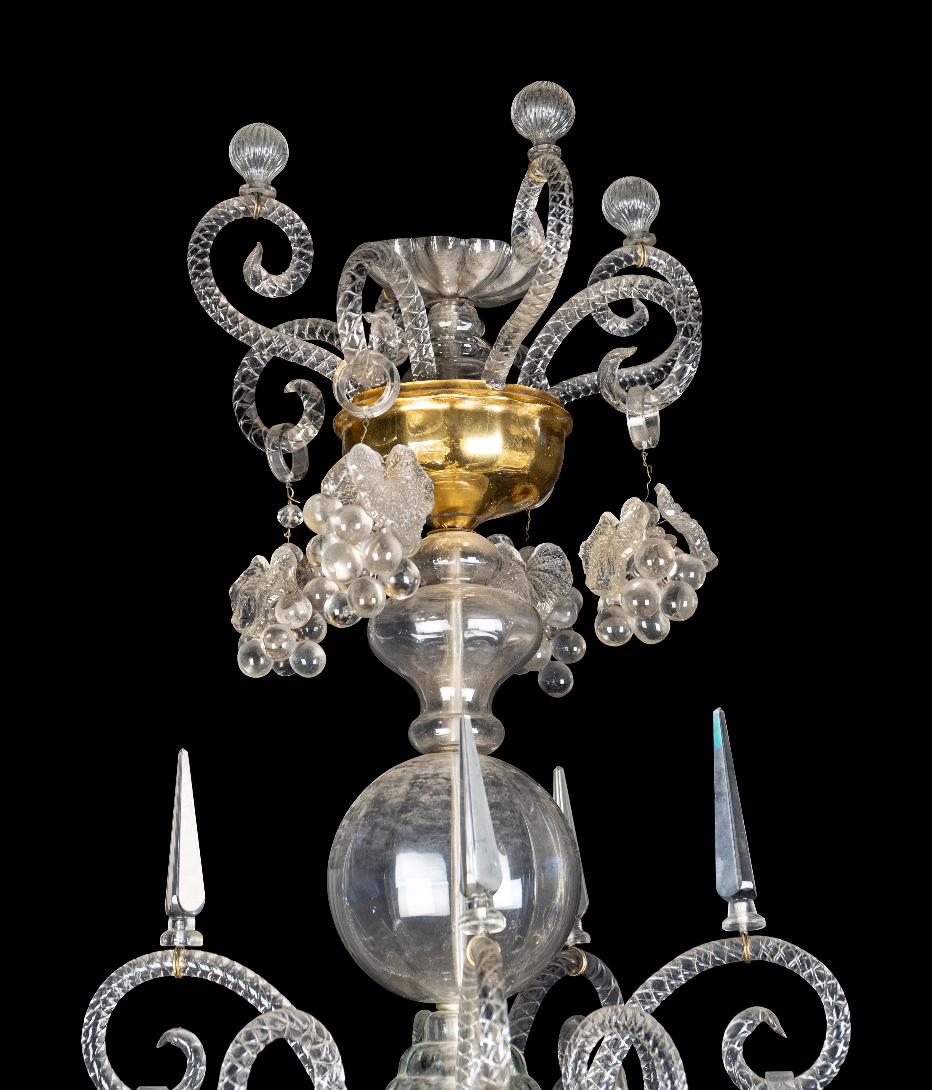 A Venetian Glass Chandelier