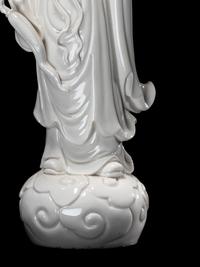 A Blanc-de Chine Porcelain Figure of a Daoist Immortal