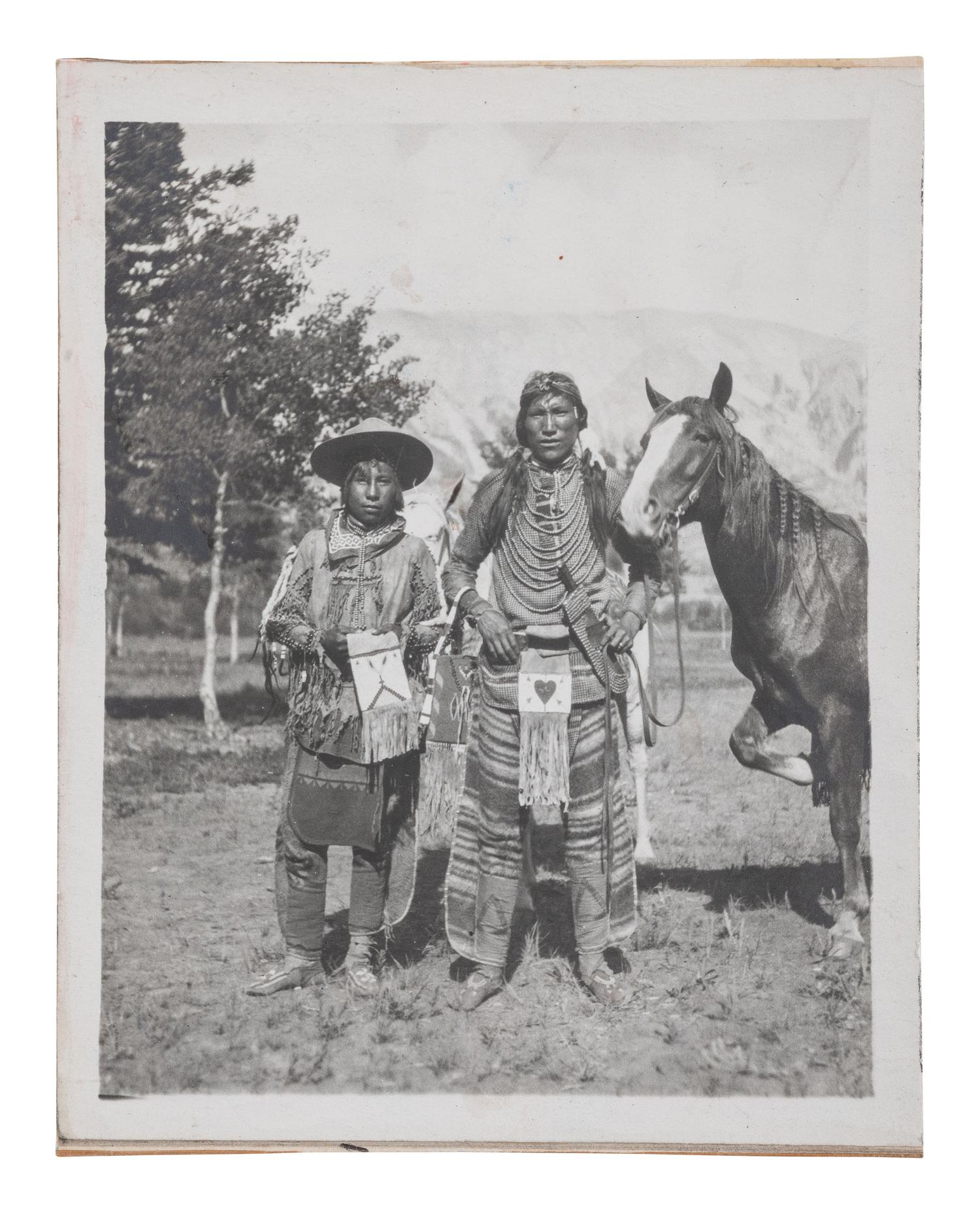 [NATIVE AMERICANS]. A group of 34 silver gelatin photographs of Native American subjects.