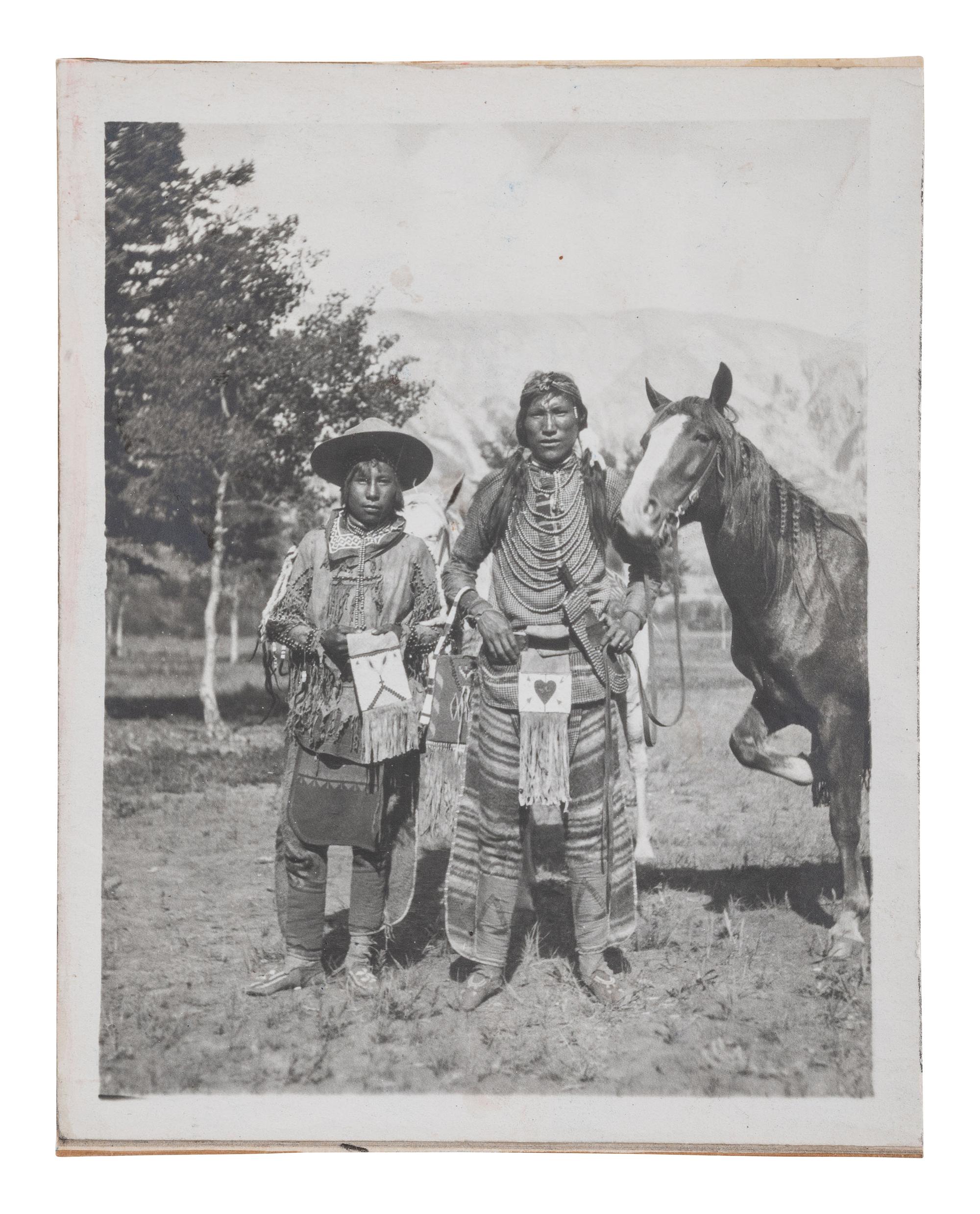 [NATIVE AMERICANS]. A group of 34 silver gelatin photographs of Native American subjects.