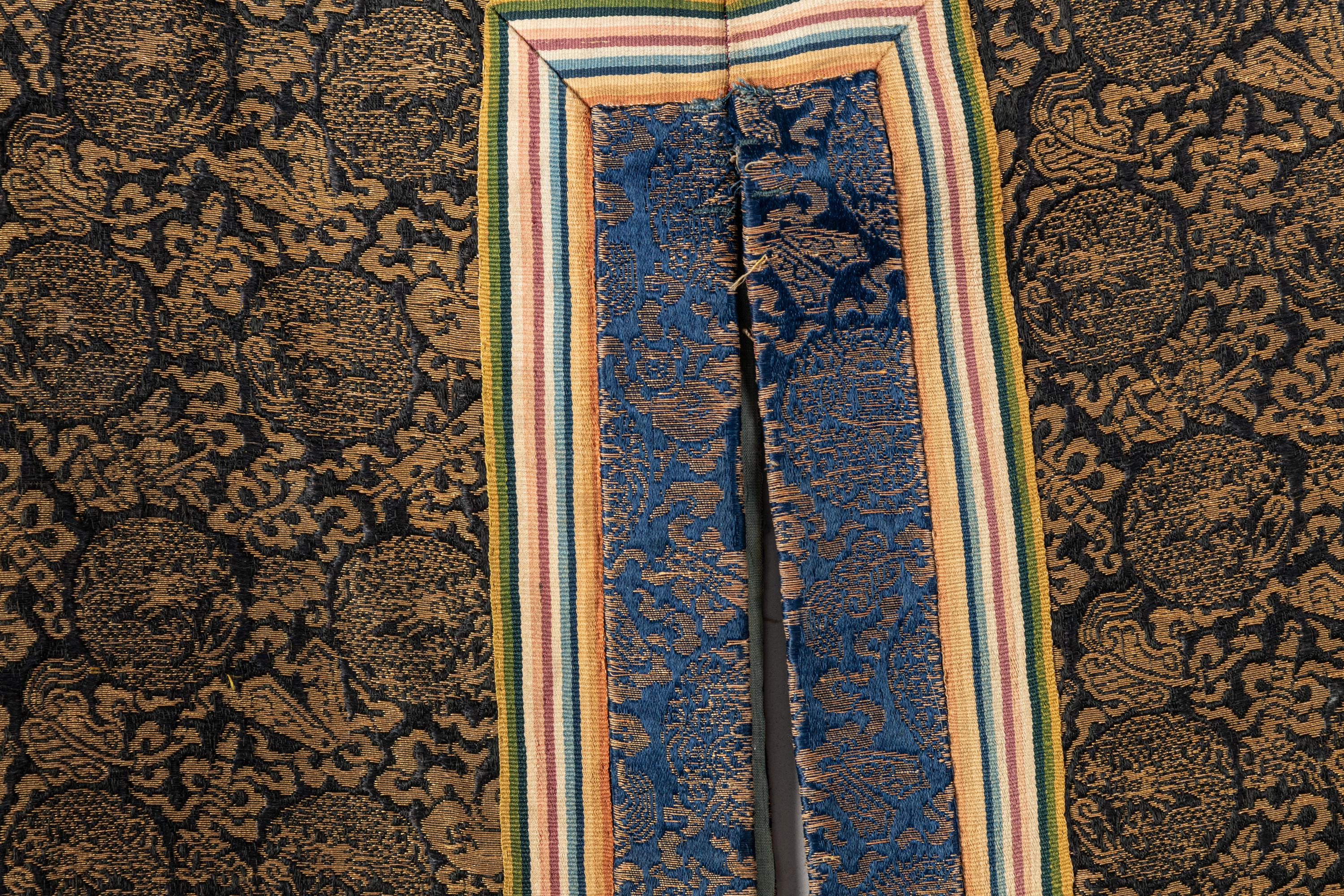 Two Brocade Woven Silk Lady's Vests