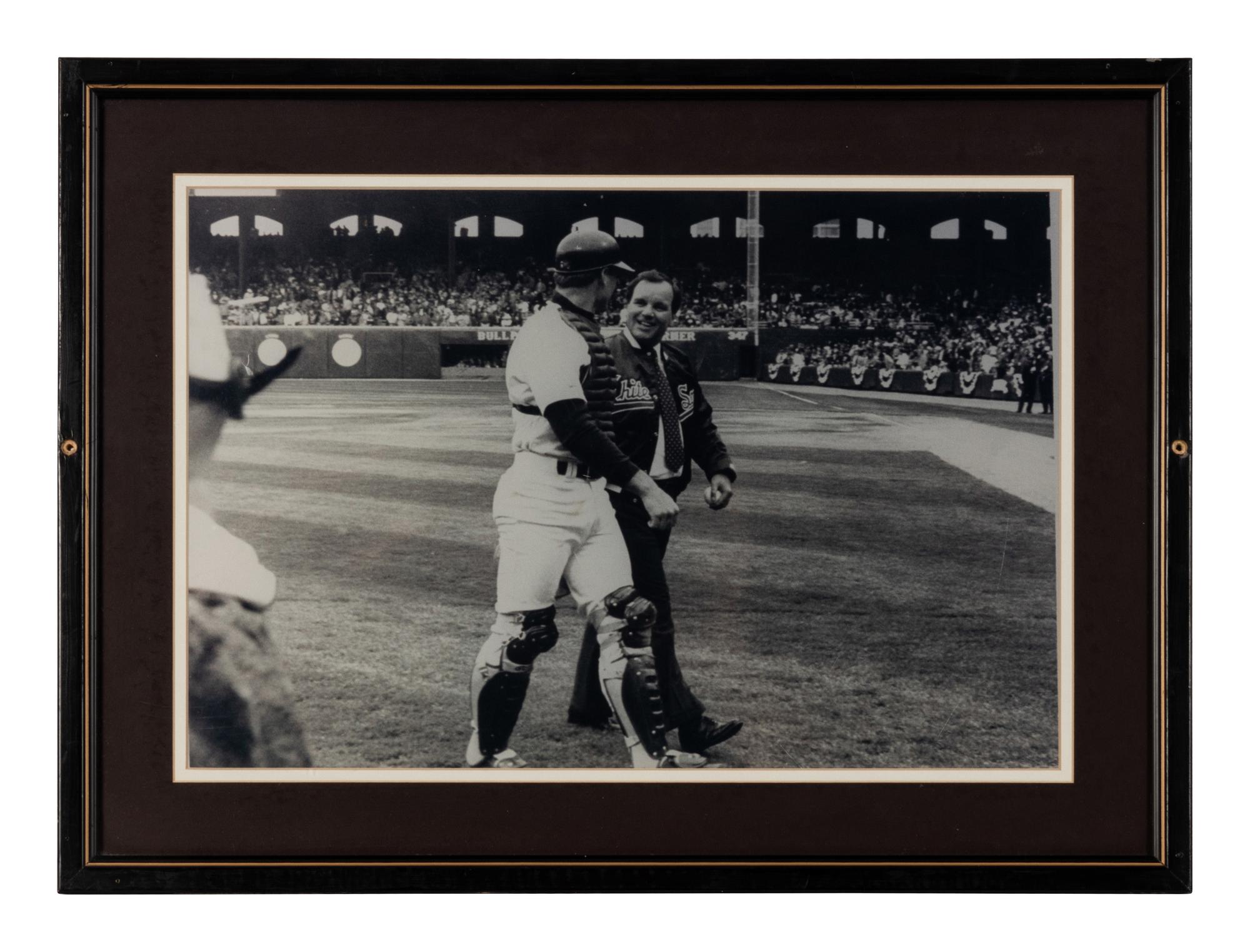 A Group of Six Photographs of Notable Politicians Formerly Displayed at Mike Ditka’s Restaurant
