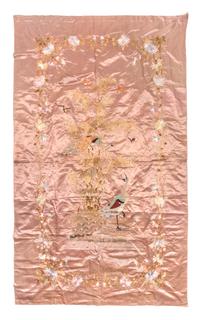 A Japanese Silk Tapestry 7 feet 5 inches x 4 feet 5 1/2 inches. — 20TH CENTURY