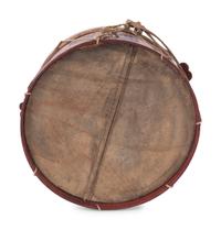 A Victorian Patriotic Admiral George Dewey Painted Parade Drum