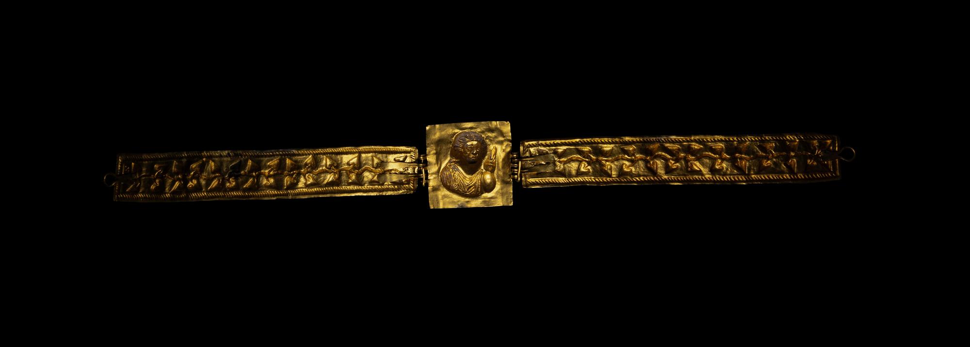 A Roman Gold Diadem or Girdle Featuring Diana