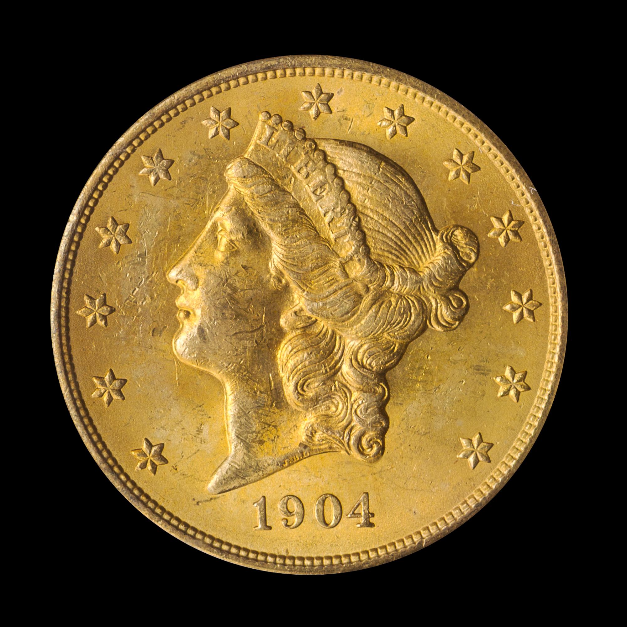 A United States 1904 Liberty Head $20 Gold Coin