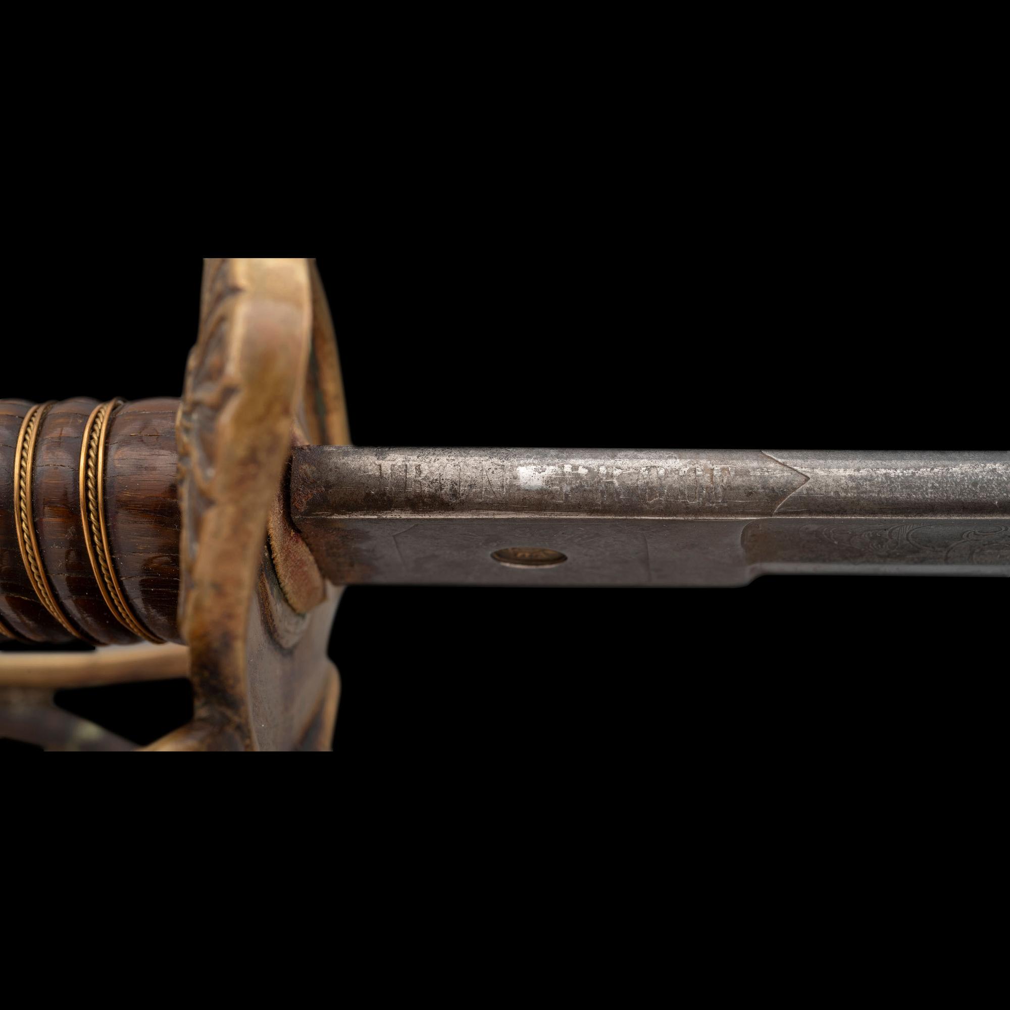 Cent Guard Style Presentation Sword of Capt. A.T. Farwell 179th NY Infantry, KIA at The Crater and the Sword Captured by Capt. J.B. Hughes, 11th AL Infantry