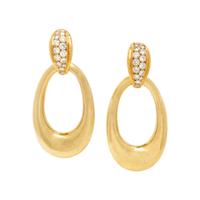 CARTIER, YELLOW GOLD AND DIAMOND CONVERTIBLE CLIP EARRINGS