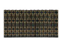 [BINDINGS]. A group of approximately 65 volumes, most in contemporary leather bindings, including works related to American history & literature, comprising: