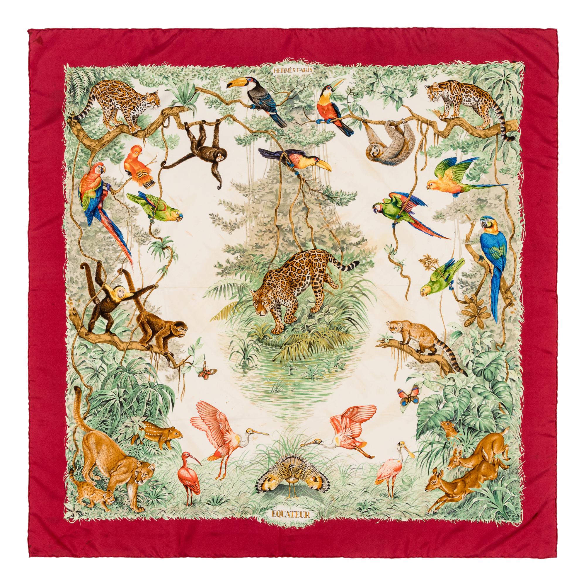 Hermès, Five Silk Scarves 90
