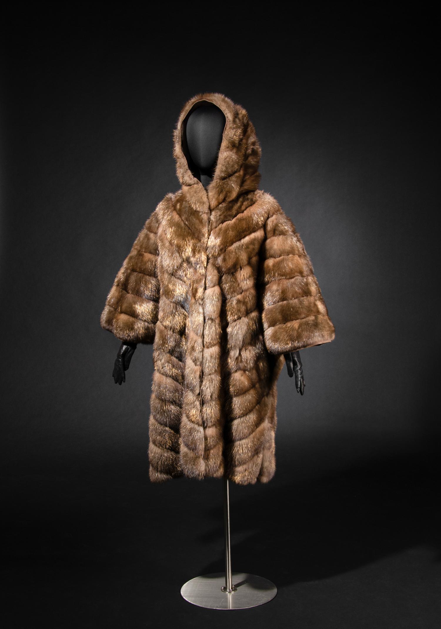 J. Mendel Gold-Tipped Russian Sable Hooded Coat