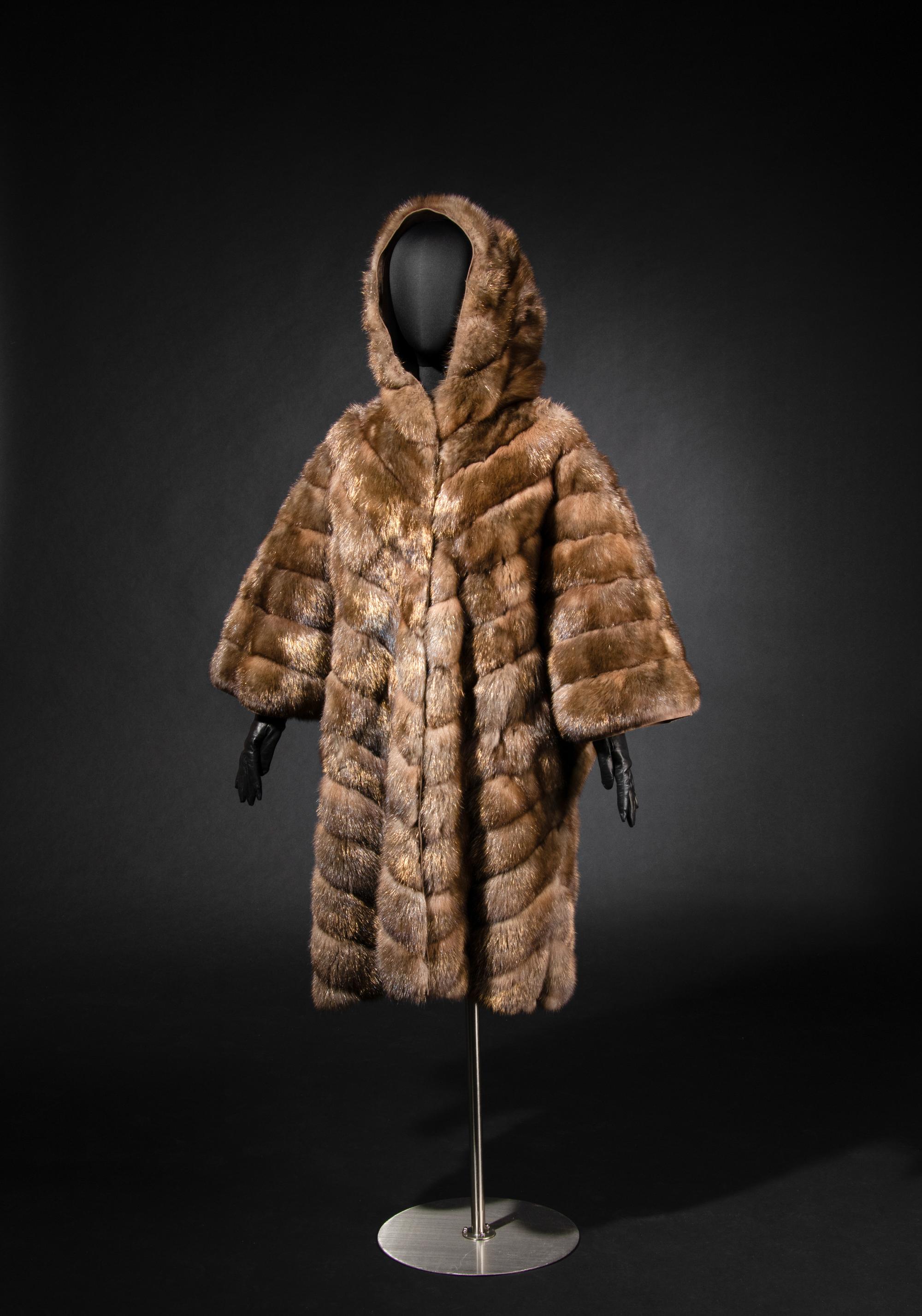 J. Mendel Gold-Tipped Russian Sable Hooded Coat