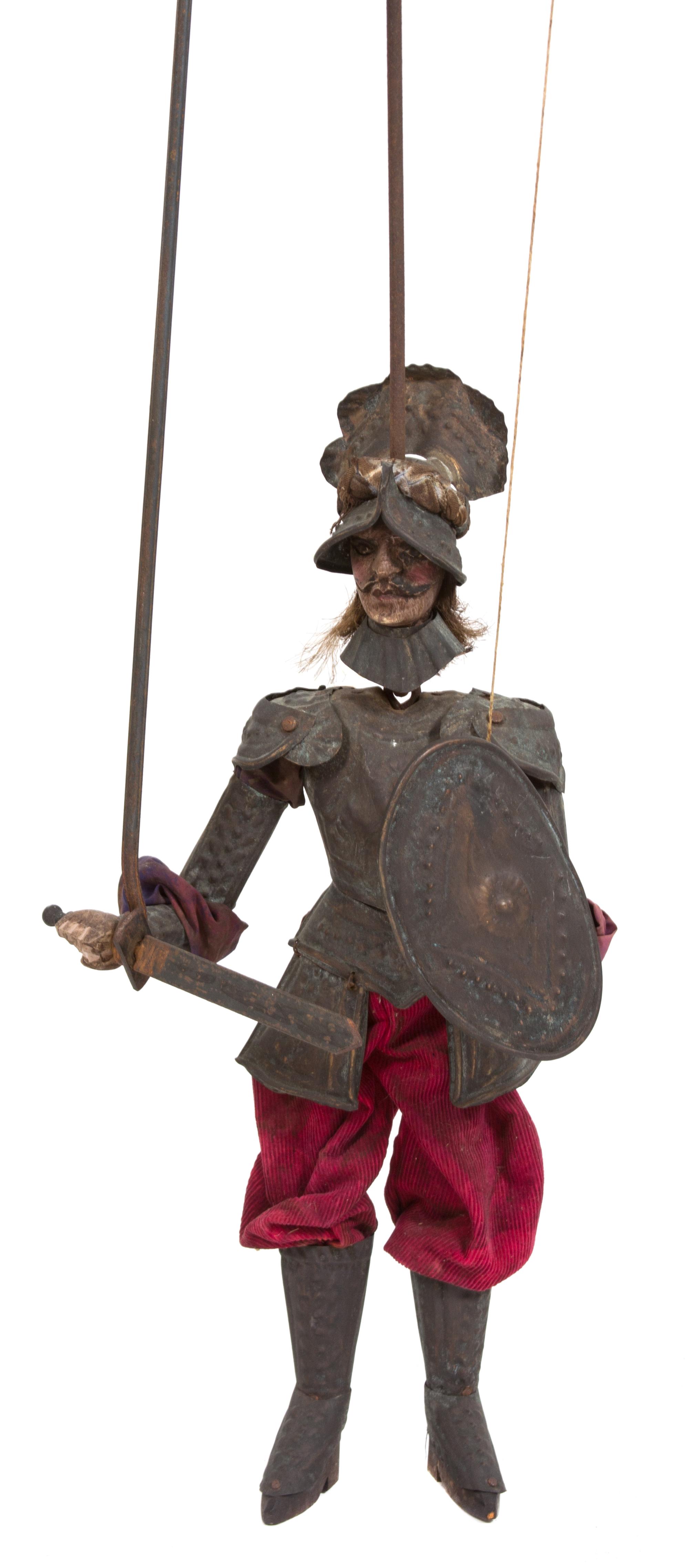 An Italian Polychromed Marionette Height 20 inches. — 17TH/18TH CENTURY