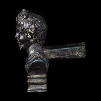 A Roman Bronze Support in the Form of a Satyr's Bust