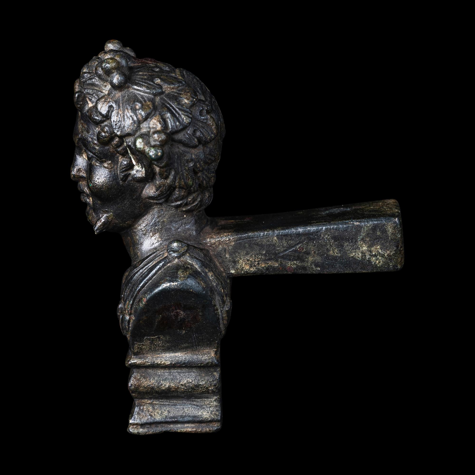 A Roman Bronze Support in the Form of a Satyr's Bust