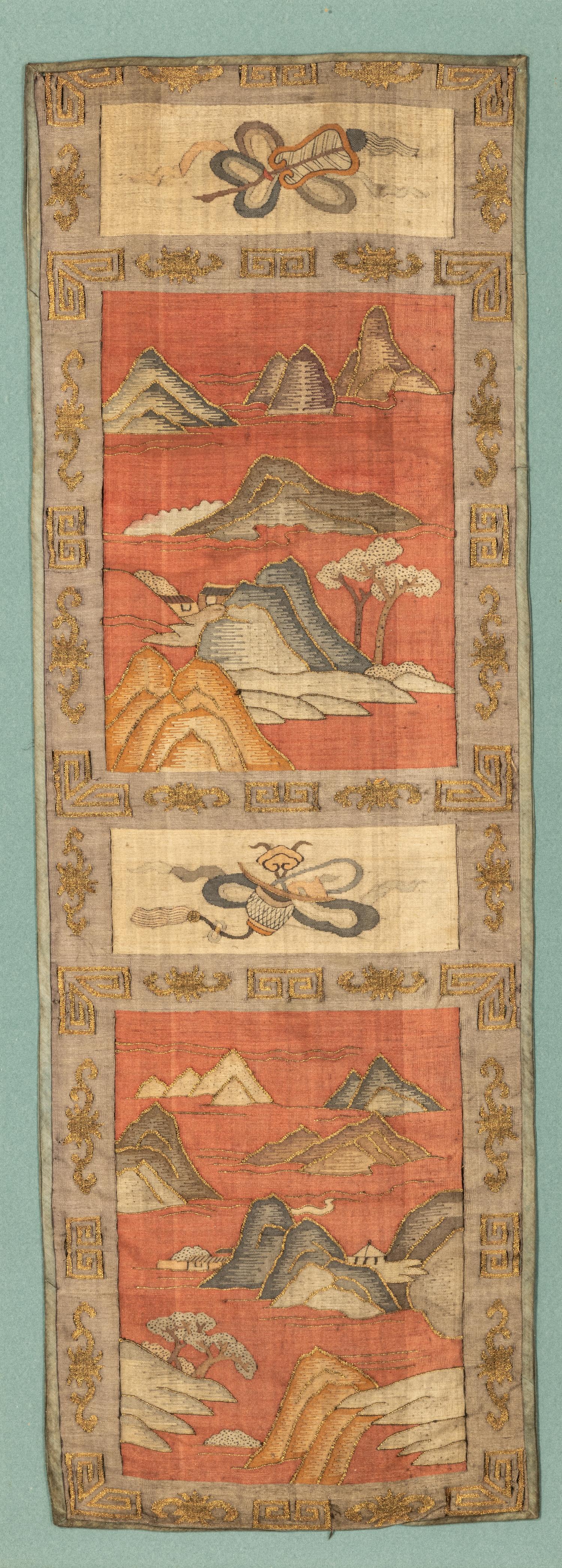 A Pair of Chinese Kesi Woven Silk Panels